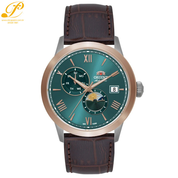 Relógio Orient Special Calibers Sun & Moon YN6MC034 E3NX