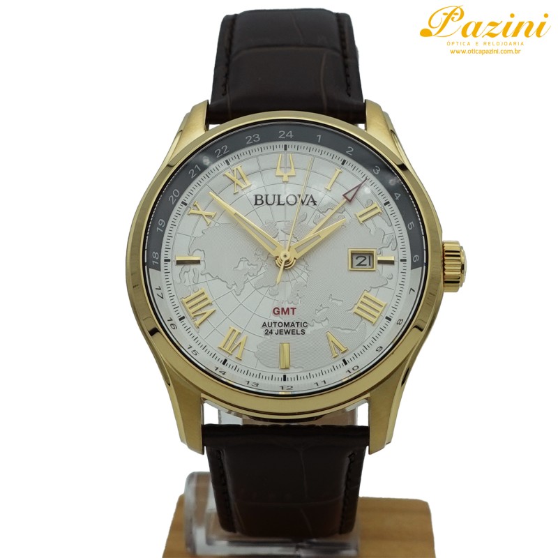 Relógio BULOVA Wilton GMT Clássico Automático 97B210