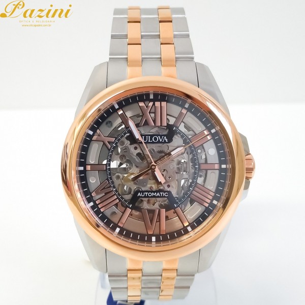 RELÓGIO BULOVA ESQUELETO AUTOMÁTICO WB31998S