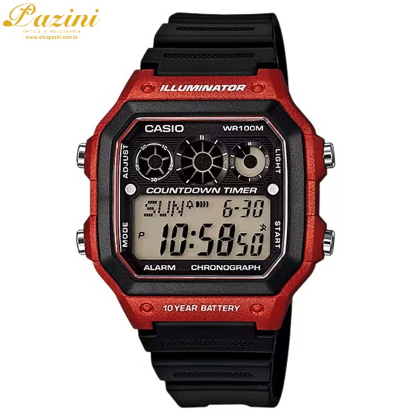 Relógio CASIO Digital AE-1300WH-4AVDF