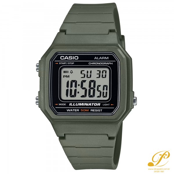 Relógio CASIO Digital W-217H-3AVDF