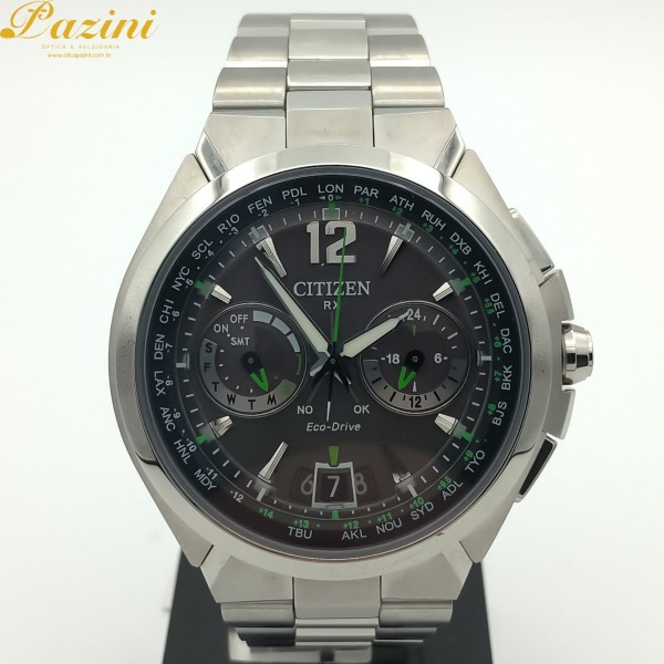 Relógio CITIZEN Eco Drive Satellite Wave GPS TZ20439G / CC1090-52F