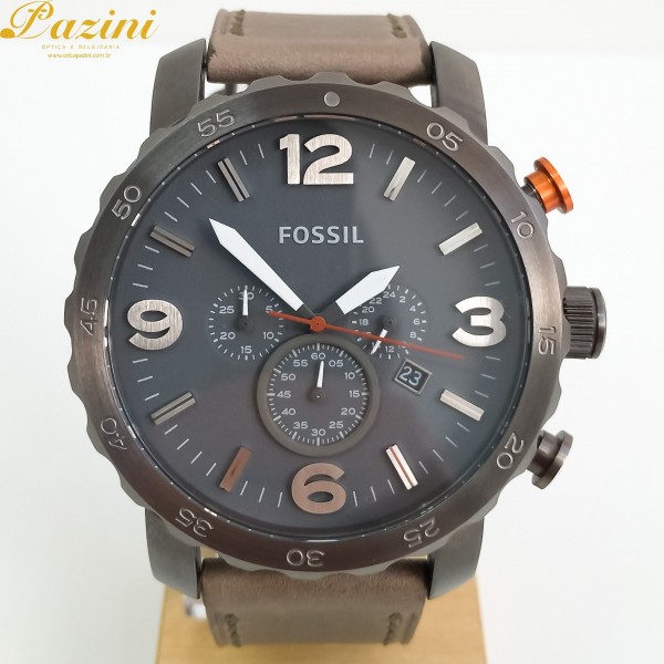 RELÓGIO FOSSIL MASCULINO STRAP LEATHER CRONOGRAPH FJR1419/Z