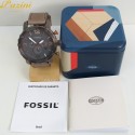 RELÓGIO FOSSIL MASCULINO STRAP LEATHER CRONOGRAPH FJR1419/Z