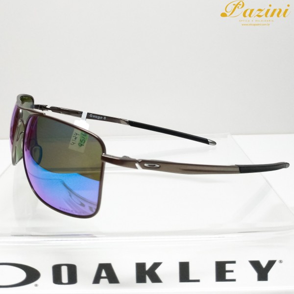 Óculos de Sol Oakley Gauge 8 L Matte Gunmetal Prizm Sapphire Polarized