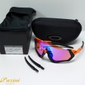 Óculos de Sol Oakley Flight Jacket™ Matte Black/Neon Orange Prizm Trail